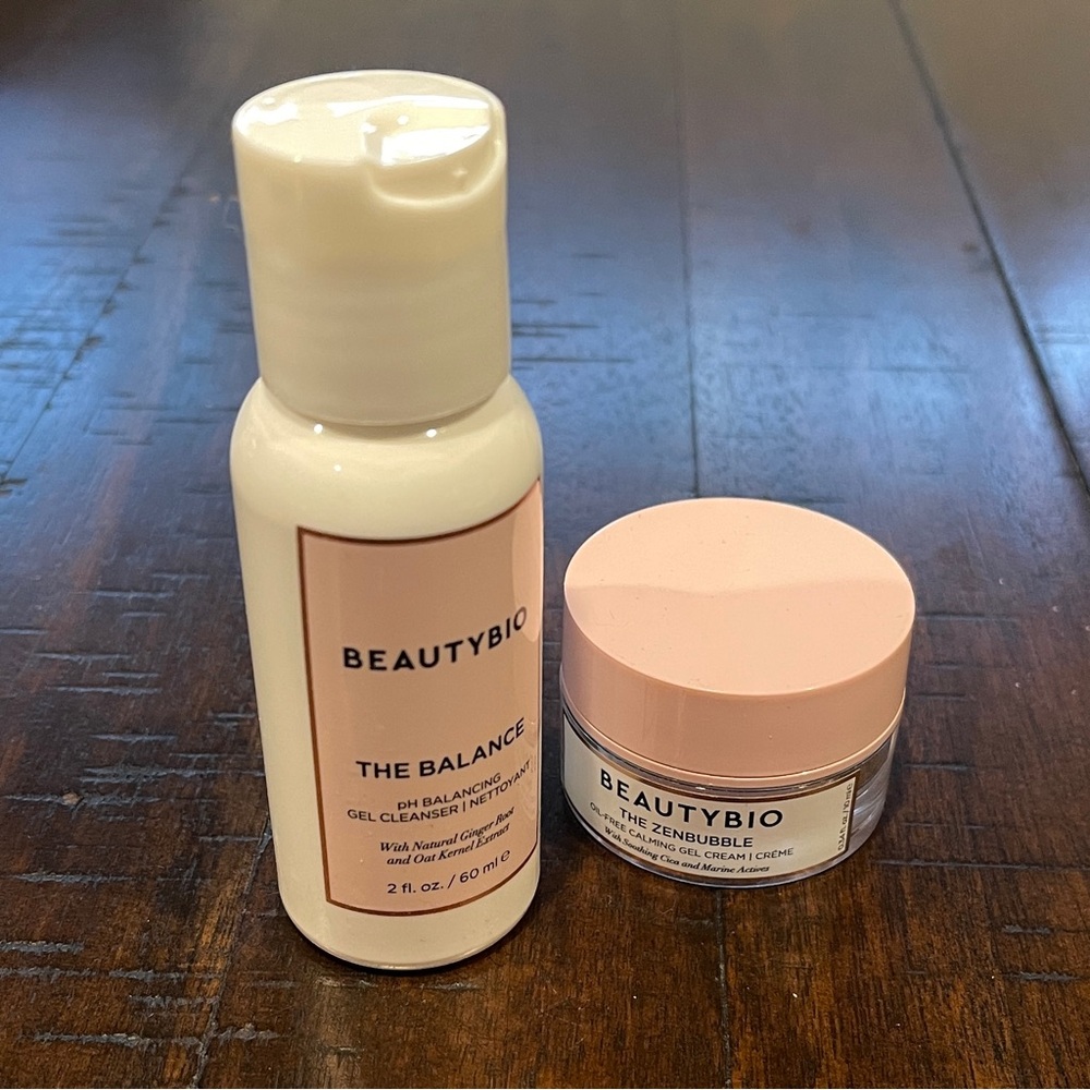 BEAUTYBIO Travel Size Cleanser and Cream Bundle